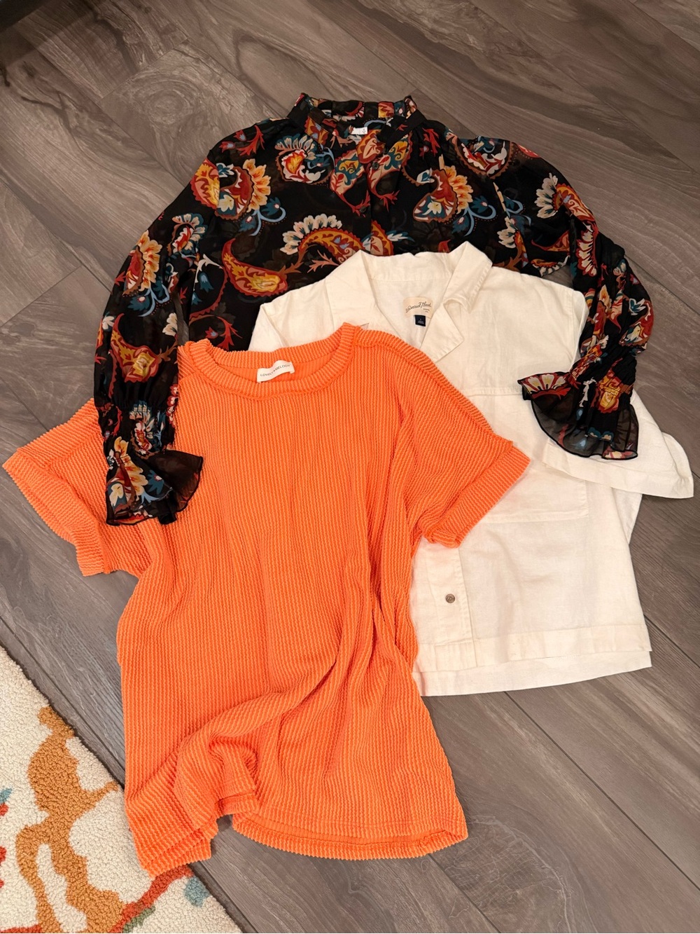 Three Woman’s Shirts—each for a different day’s